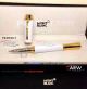 Perfect Replica Mont Blanc Princess Gold Clip White Rollerball AAA (3)_th.jpg